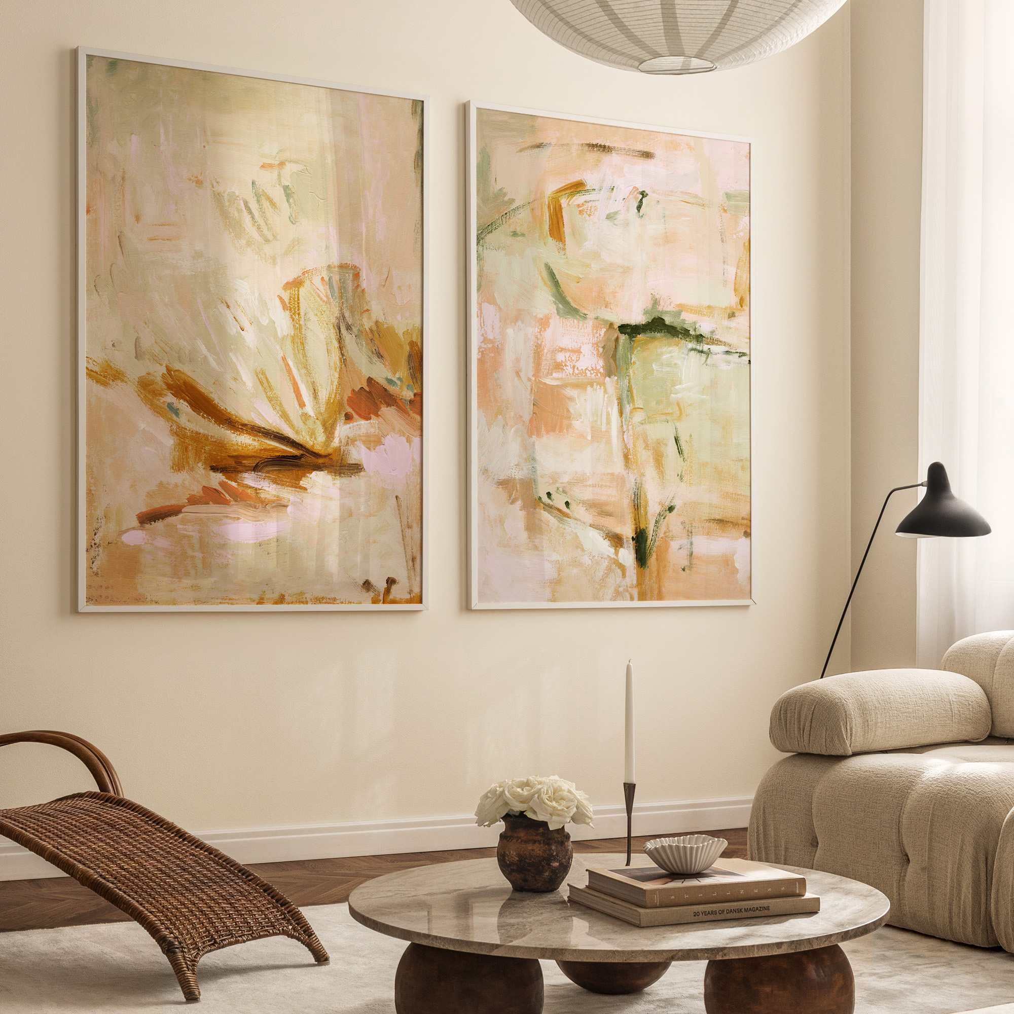 BỘ 2 TRANH GOLDEN REVERIE - BH264