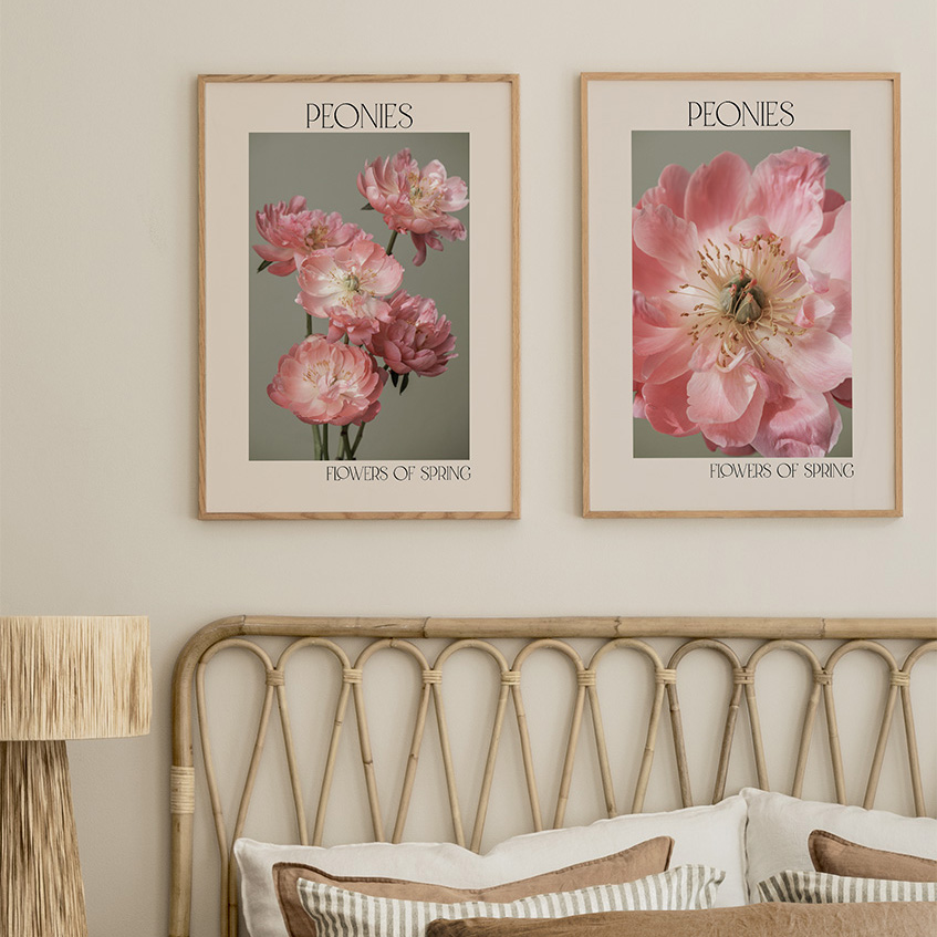 BỘ 2 TRANH PEONY - BH267