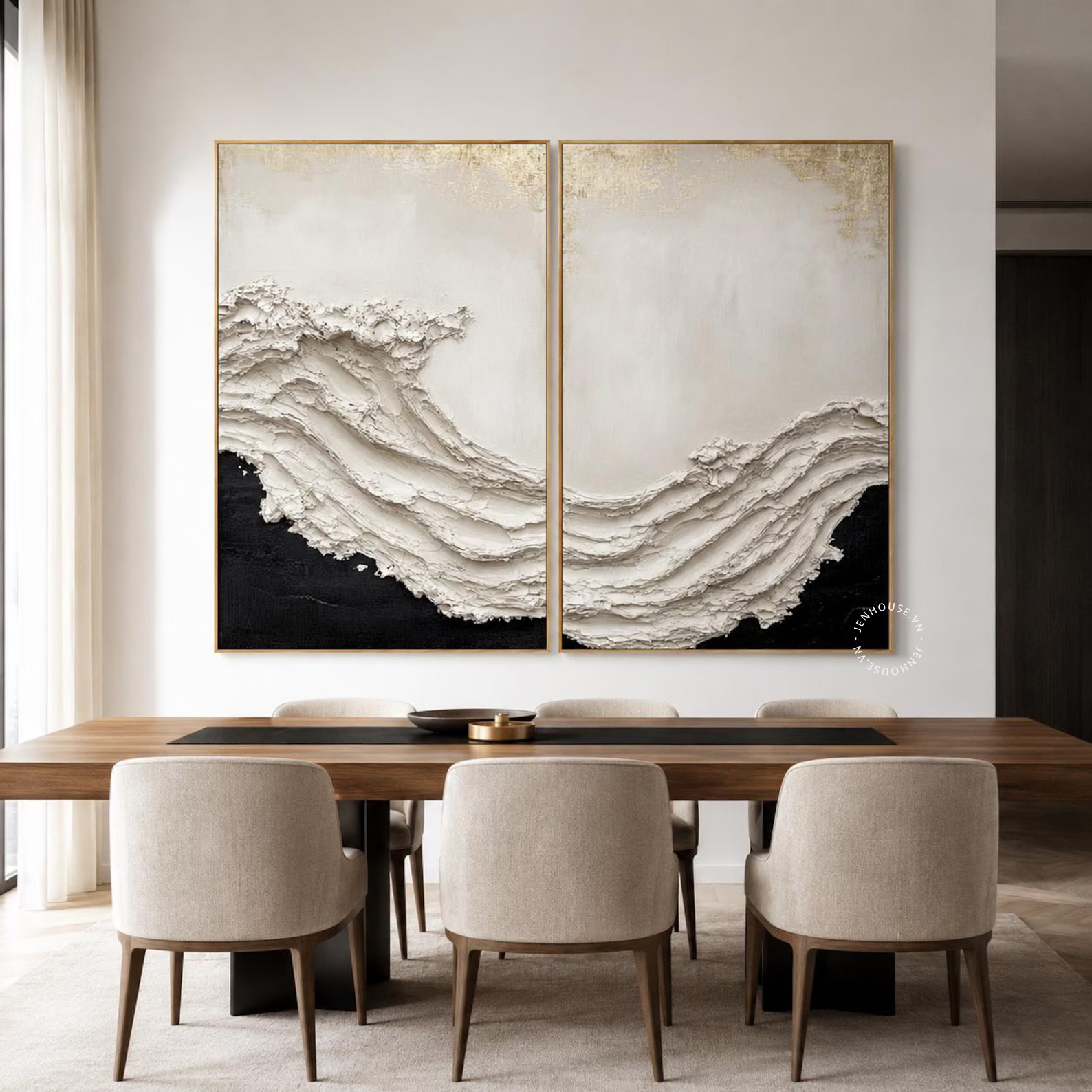 BỘ 2 TRANH MONOCHROME WAVES - BH272
